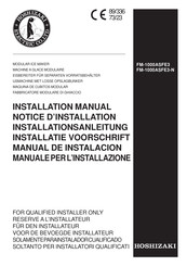 Hoshizaki FM-1000ASFE3 Installationsanleitung