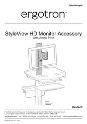 Ergotron StyleView HD Monitor Accessory Montageanleitung
