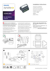 Philips dynalite DDNG485 Installationsanweisungen