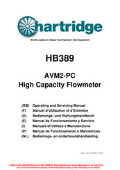 Hartridge HB389 Bedienungs- Und Wartungshandbuch
