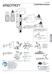 Ergotron LX Wall Mount System Benutzerhandbuch