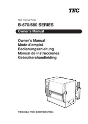 TEC B-680 series Bedienungsanleitung