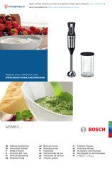 Bosch MSM6S Serie Gebrauchsanleitung