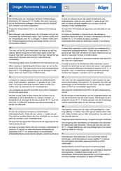 Dräger Panorama Nova Dive Gebrauchsanweisung