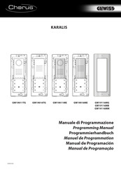 Gewiss KARALIS GW19016ME Programmierhandbuch