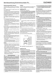 EUCHNER TK Serie Betriebsanleitung
