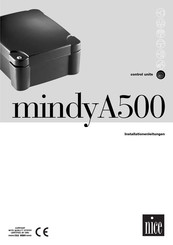 Nice Mindy A500 Installationsanleitungen