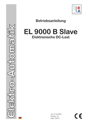 Elektro-Automatik EL 9000 B Serie Betriebsanleitung