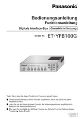 Panasonic ET-YFB100G Bedienungsanleitung