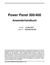 BR-Automation Power Panel 400 Anwenderhandbuch