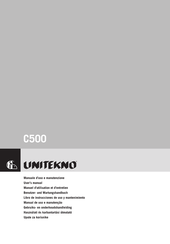 Unitekno C500 Benutzer- Und Wartungshandbuch