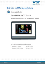 WDT GRANUDOS Touch Betriebs- Und Montageanleitung