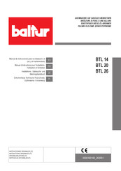 baltur BTL 20 Installations-, Gebrauchs- Und Wartungshandbuch