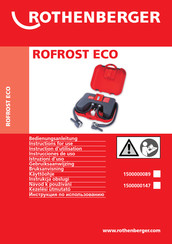 Rothenberger ROFROST ECO Bedienungsanleitung
