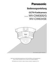 Panasonic WV-CW630S/G Bedienungsanleitung