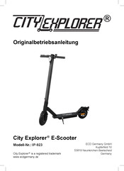 ECD City Explorer IP-923 Originalbetriebsanleitung