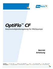 Boumatic OptiFlo CF Betriebsanleitung