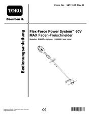 Toro Flex-Force Power System 60V MAX 51835T Bedienungsanleitung