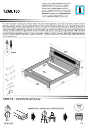 Forte TIZIANO TZML180 Montageanleitung