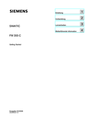 Siemens SIMATIC FM 355 C Handbuch