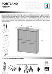 Forte PORTLAND PRTK44 Montageanleitung