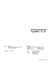 burster 86403 Handbuch