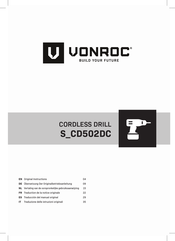 VONROC S_CD502DC Bersetzung Der Originalbetriebsanleitung