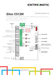 entrematic Ditec CS12M Installationshandbuch
