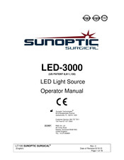 Sunoptic Surgical LED-3000 Bedienungsanleitung