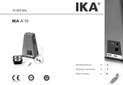 IKA A10 Betriebsanleitung