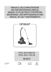 Fimap FA15+ 2014 115V US Bedienungs- Und Wartungsanleitung