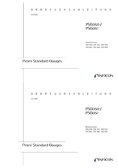 INFICON Pirani Standard Gauges PSG051 Gebrauchsanleitung
