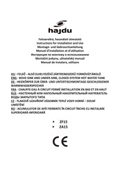 hajdu ZF15 Montage- Und Gebrauchsanleitung
