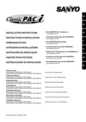 Sanyo Classic PAC i SPW-C256VH8 Einbauanleitung