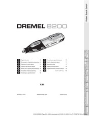Dremel 8200 Bersetzung Der Original Bedienungsanleitung