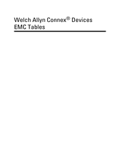 Welch Allyn Connex Devices EMC Tables Gebrauchsanweisung