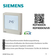 Siemens RDF800KN/VB Bedienungsanleitung