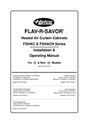 Hatco FLAV-R-SAVOR FSHAC-2PT Installations- Und Bedienungshandbuch