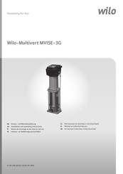 Wilo Multivert MVISE 3G Serie Einbau- Und Betriebsanleitung