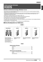 Omron H3DS-F Installationsanleitung