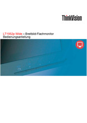 ThinkVision LT1952p Wide Bedienungsanleitung