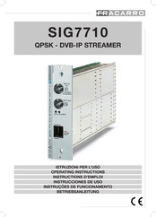 Fracarro SIG7710 Betriebsanleitung