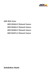 Axis M3064-V Installationsanleitung