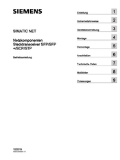Siemens SFP991-1LH+ Betriebsanleitung