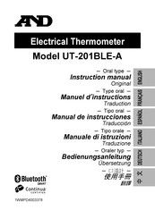 AND UT-201BLE-A Bedienungsanleitung