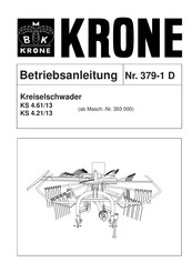 Krone KS 4.61/13 Betriebsanleitung