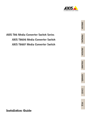Axis T86 serie Installationsanleitung