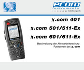 Ecom Instruments x.com 501-Ex Bedienungsanleitung