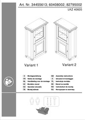 Home affaire 82795002 Montageanleitung