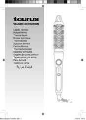 Taurus VOLUME DEFINITION Gebrauchsanweisung